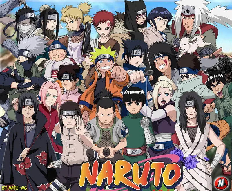 Para karakter utama Naruto Gambar kelompok karakter Naruto