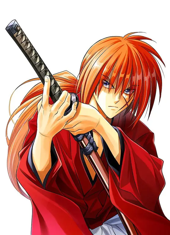 Gambar karakter utama Rurouni Kenshin