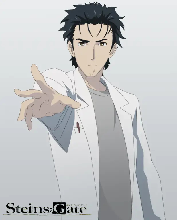 Gambar karakter-karakter utama dalam anime Steins;Gate