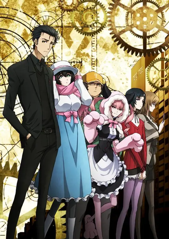 Gambar para karakter utama anime Steins;Gate