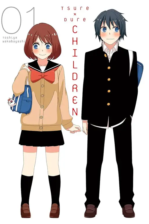 Gambar para karakter utama dalam manga Tsurezure Children