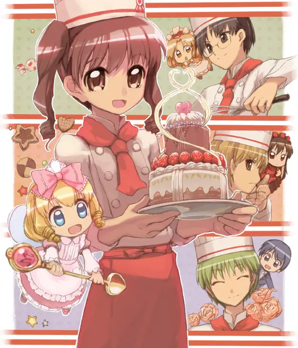 Gambar para karakter utama anime Yumeiro Patissiere