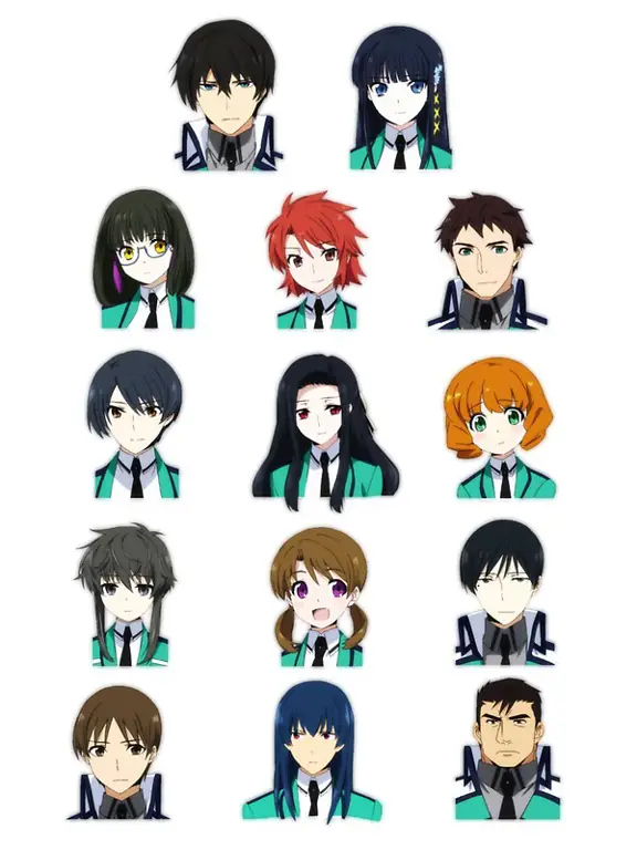 Beberapa karakter utama dalam serial Mahouka Koukou