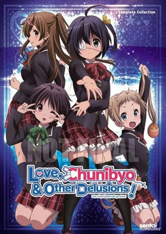 Gambar para karakter di anime Chuunibyou demo Koi ga Shitai