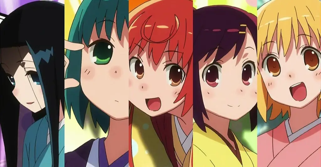 Karakter-karakter utama dalam anime Joshiraku