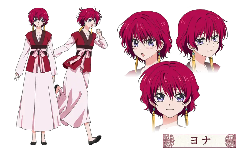 Karakter-karakter dalam anime Akatsuki no Yona