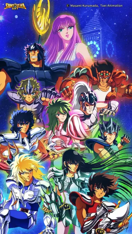 Gambar para karakter Saint Seiya