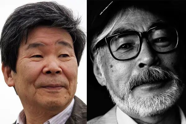 Gambar Hayao Miyazaki dan Isao Takahata