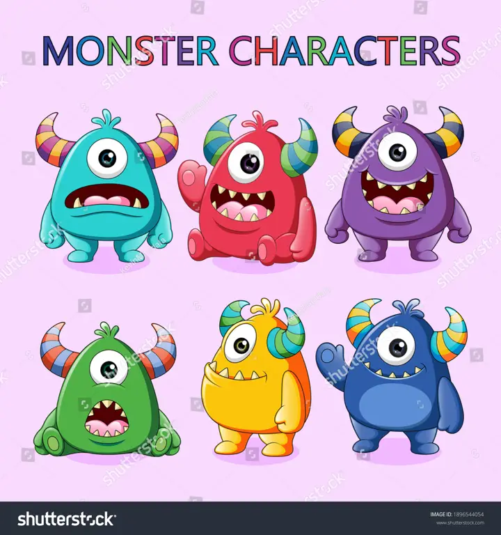 Gambar-gambar monster lucu dari anime