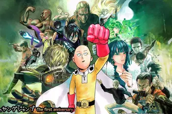 Para pahlawan dan monster di One Punch Man Gambar beberapa karakter One Punch Man