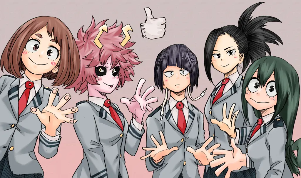 Gambar karakter utama My Hero Academia