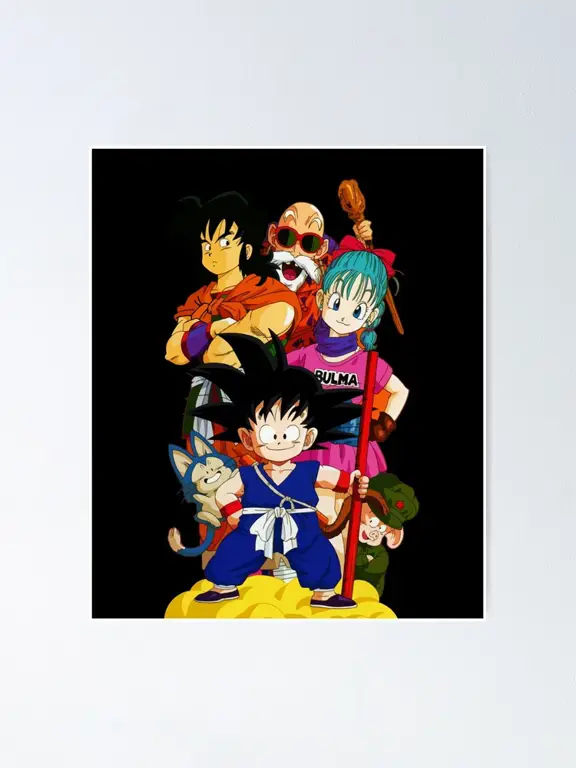 Gambar Goku dan teman-temannya