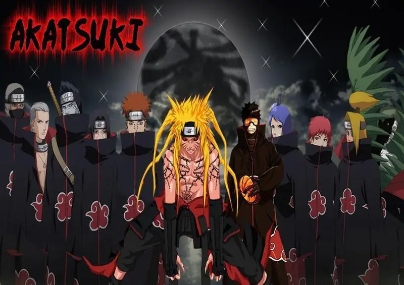 Gambar karakter-karakter utama Naruto Shippuden