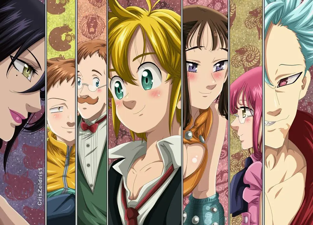Para Pahlawan Nanatsu no Taizai Karakter-karakter utama dalam anime Nanatsu no Taizai