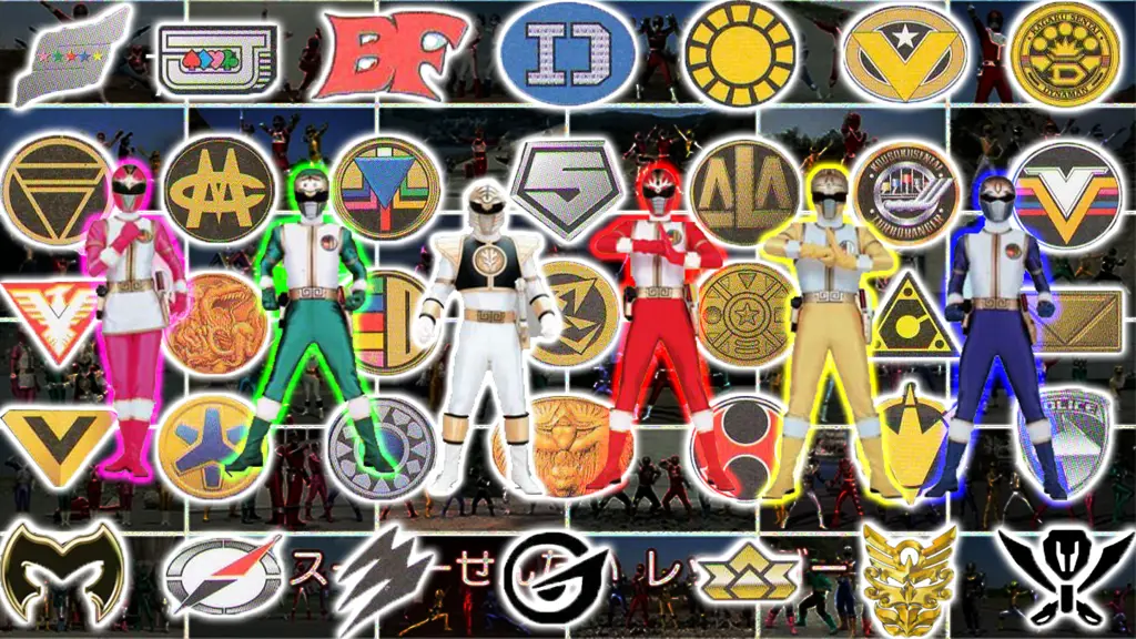 Gambar para karakter Super Sentai