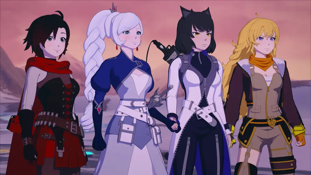 Gambar para karakter utama RWBY