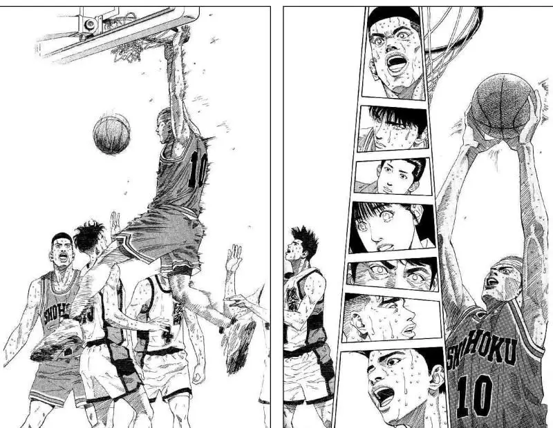 Para pemain basket Shohoku yang bersemangat Karakter-karakter Slam Dunk