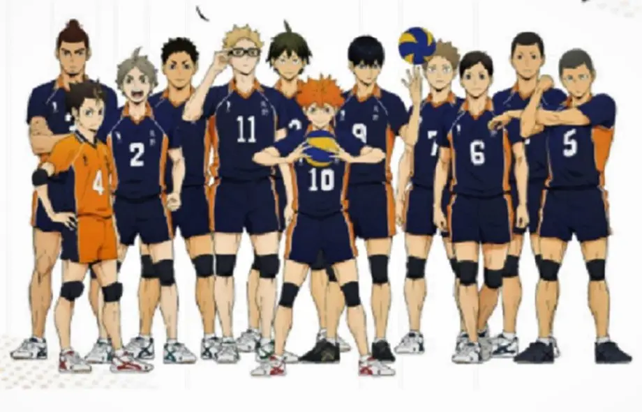 Tim voli SMA Karasuno dalam Haikyuu!!