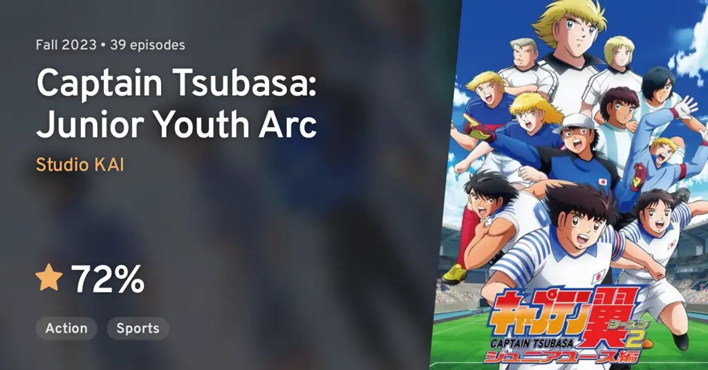 Gambar karakter-karakter Captain Tsubasa di arc Junior Youth