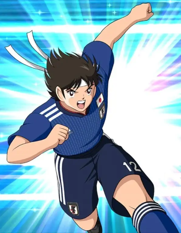 Gambar karakter-karakter utama Captain Tsubasa