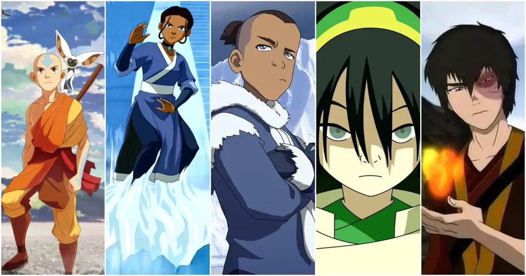 Karakter-karakter utama dalam serial Avatar: The Last Airbender