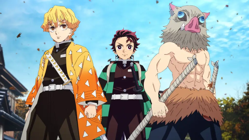 Gambar para karakter utama Demon Slayer season 2