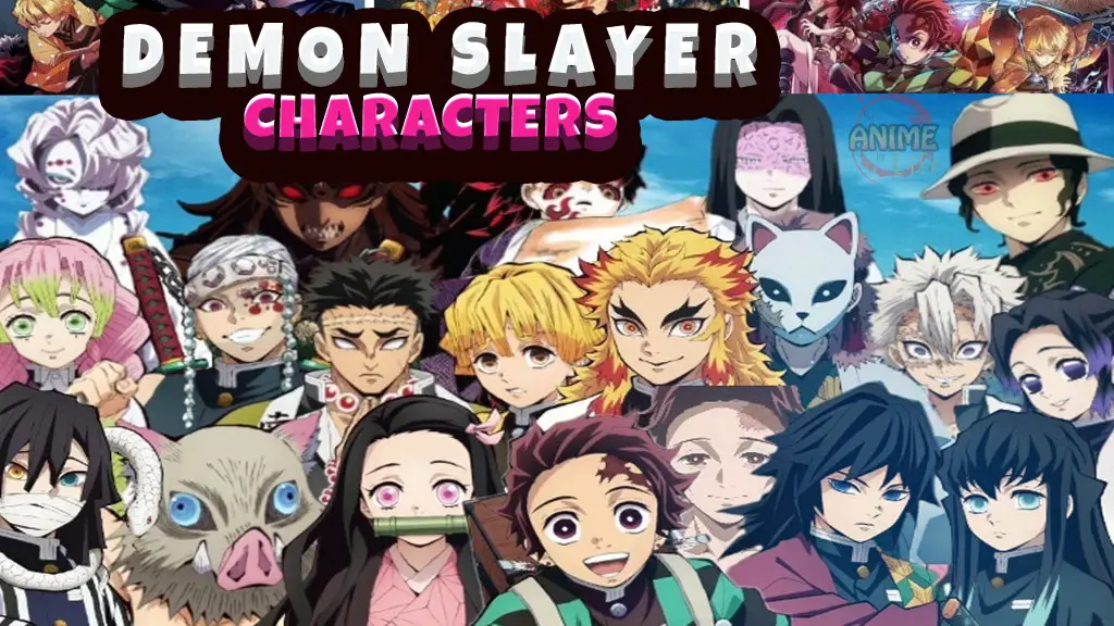 Gambar grup karakter Demon Slayer