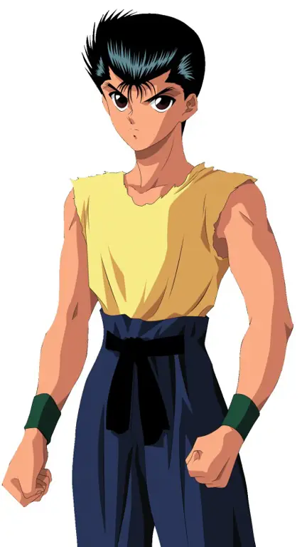 Gambar para karakter utama Yu Yu Hakusho