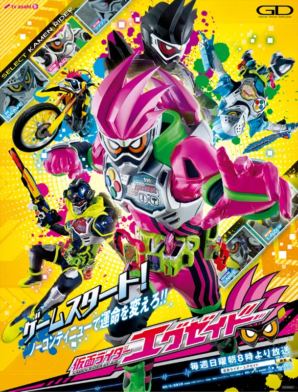 Para karakter utama dalam Kamen Rider Ex-Aid