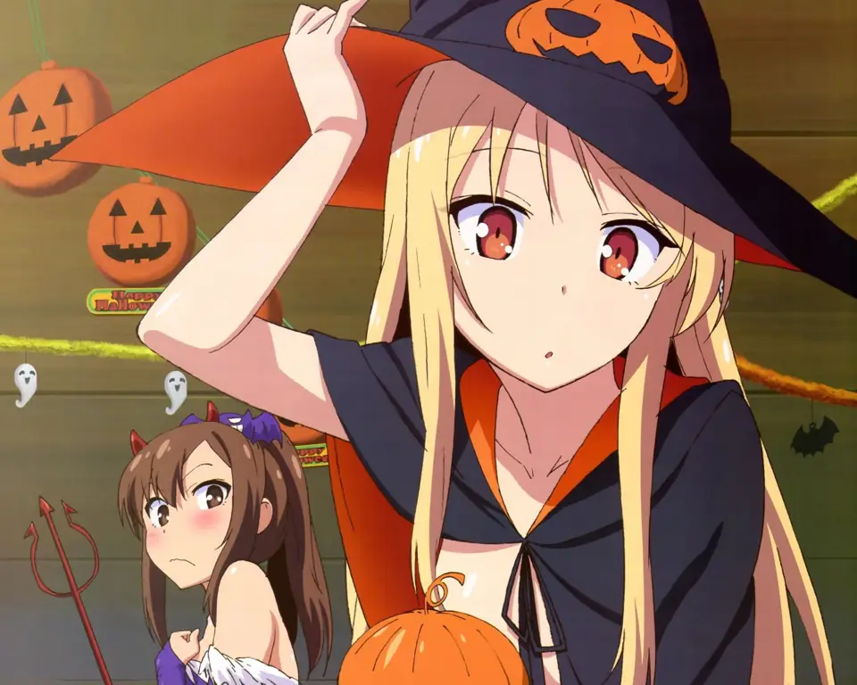 Gambar para karakter utama dalam anime Sakurasou no Pet na Kanojo