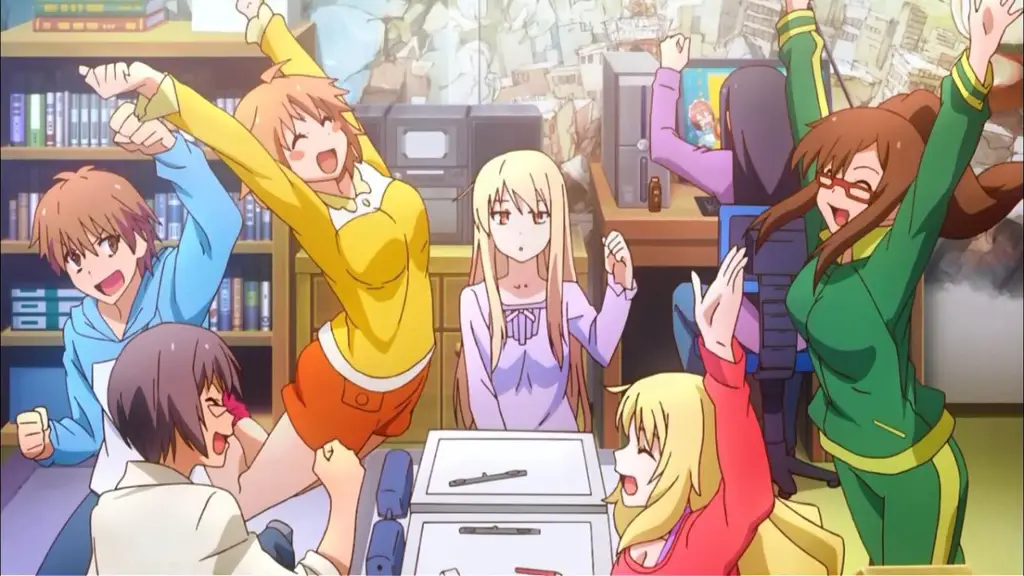 Gambar para karakter utama Sakurasou