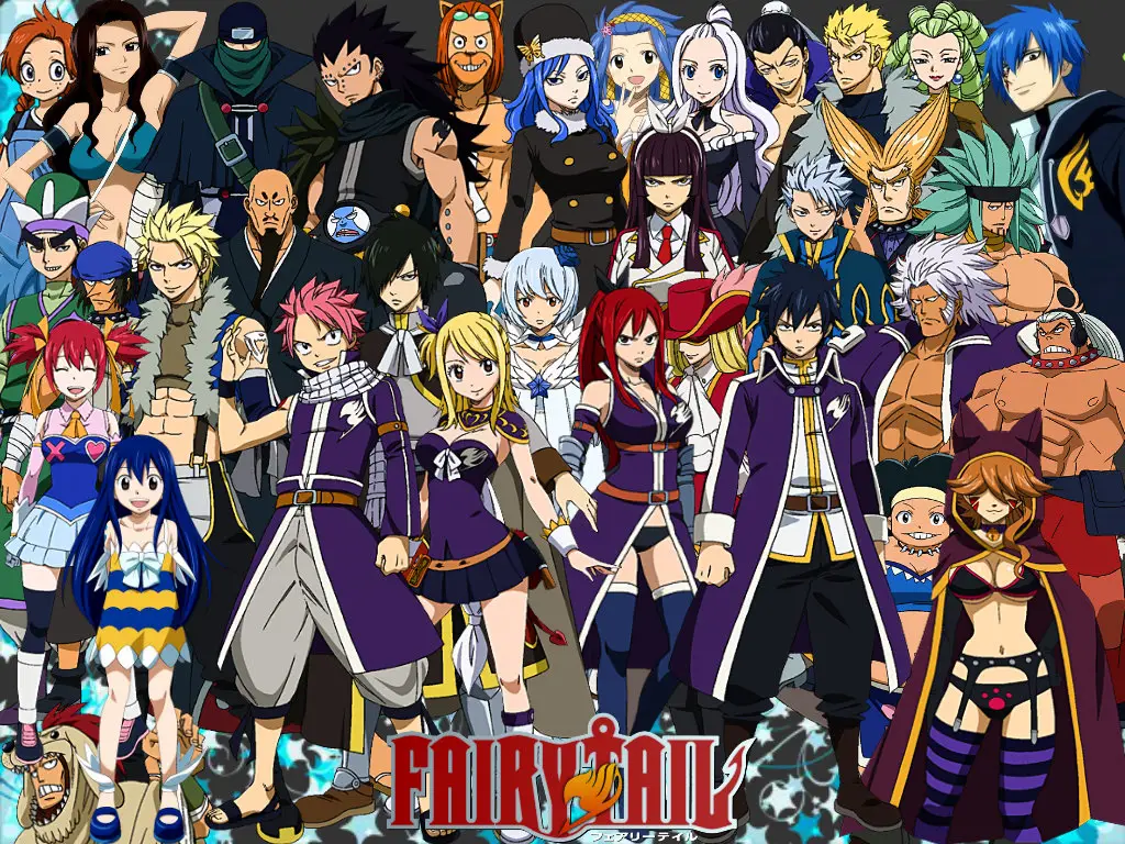 Gambar para karakter utama Fairy Tail