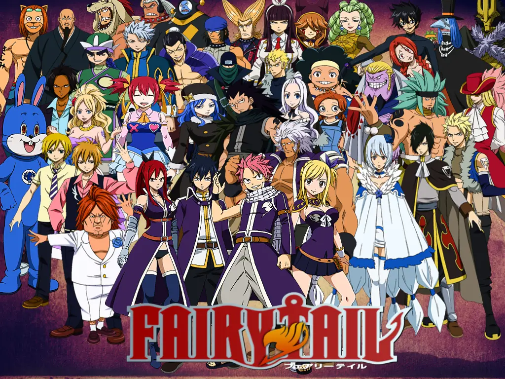 Gambar karakter-karakter utama Fairy Tail