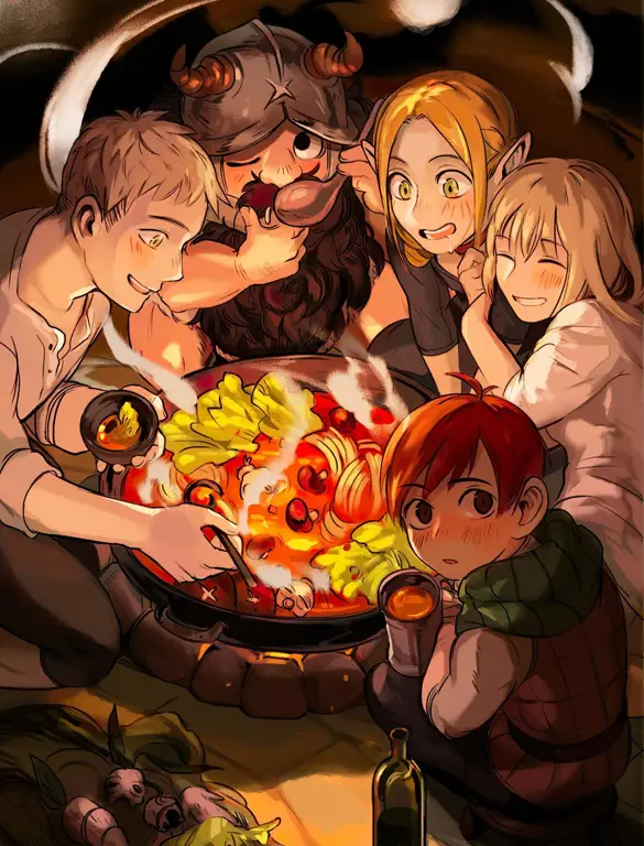 Para Petualang di Dungeon Meshi Karakter-karakter di anime Dungeon Meshi