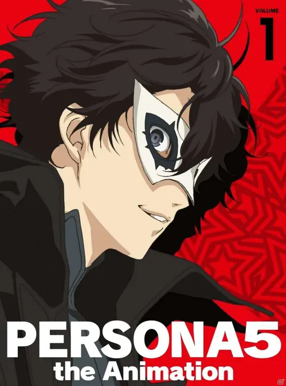 Gambar utama anime Persona 5 yang menampilkan para karakter utamanya.