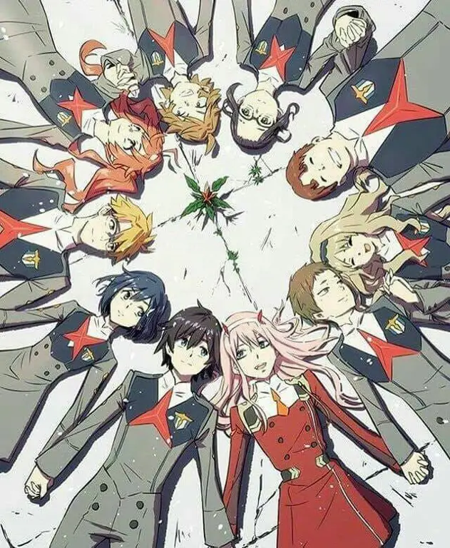 Para anggota Skuad 13 dalam Darling in the Franxx