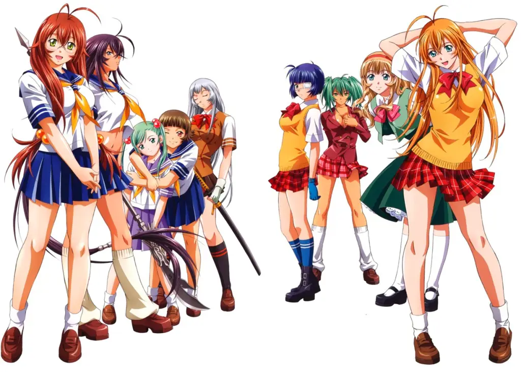 Para Prajurit Cantik di Ikkitousen S2 Gambar karakter-karakter di Ikkitousen