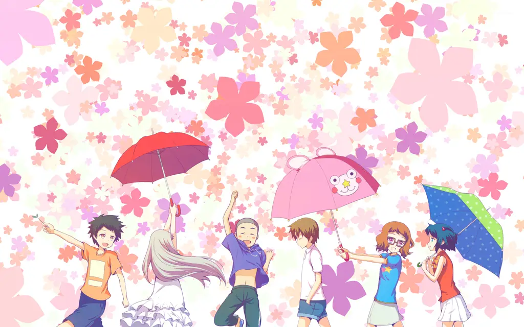 Gambar para karakter utama Anohana