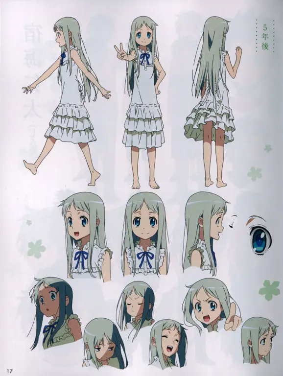 Gambar para karakter utama Anohana