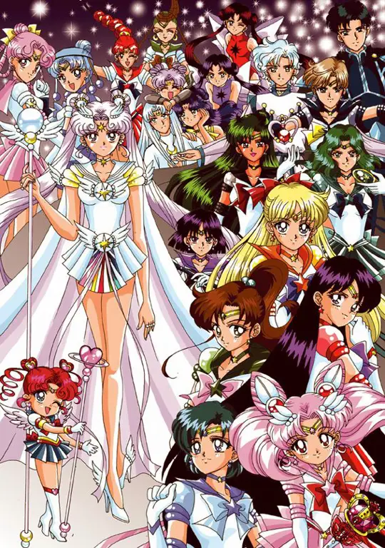 Gambar para karakter Sailor Moon