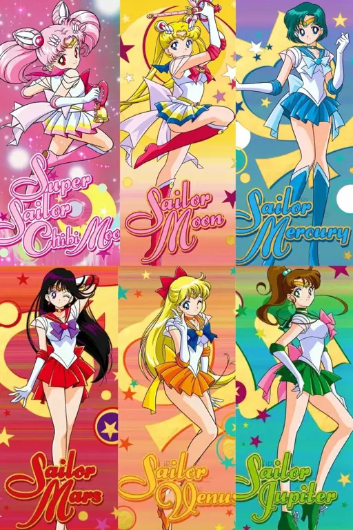 Gambar para karakter Sailor Moon