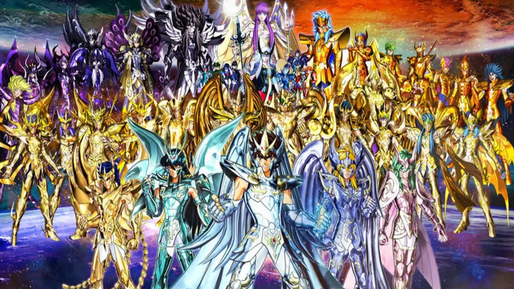 Gambar Seiya dan teman-temannya para Saint