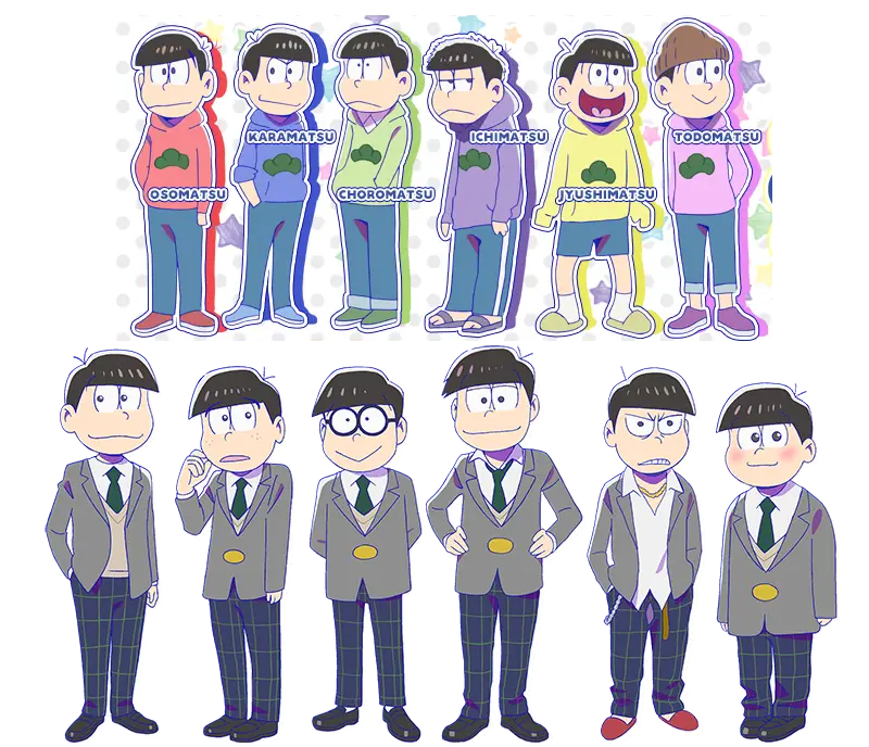 Gambar para karakter Osomatsu-san