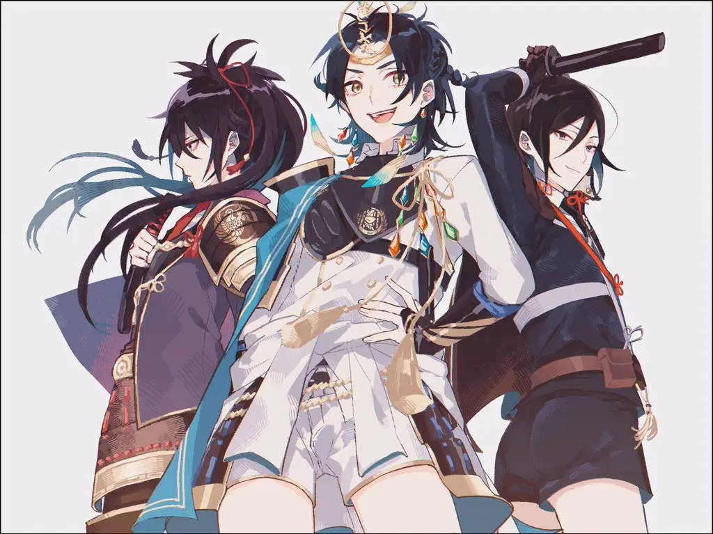 Karakter-karakter utama di anime Touken Ranbu