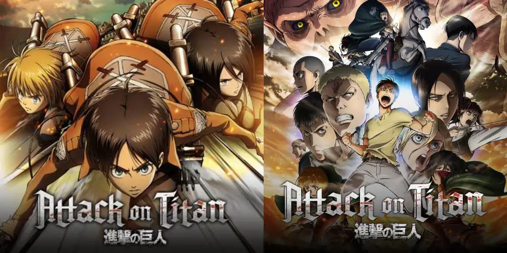 Gambar para Titan dalam Attack on Titan Season 1