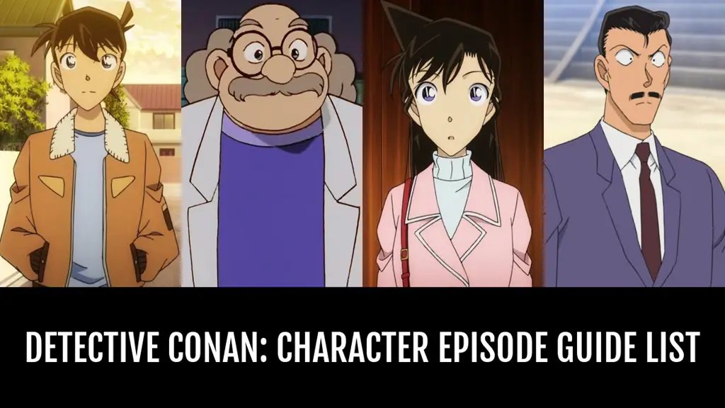 Karakter-karakter utama dalam anime Detective Conan