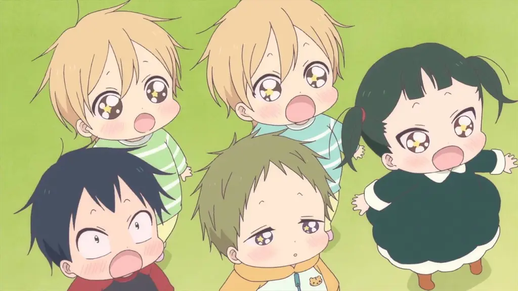 Karakter utama di episode 6 Gakuen Babysitters