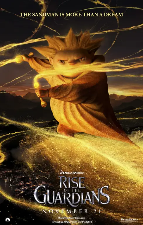 Gambar para karakter utama Rise of the Guardians