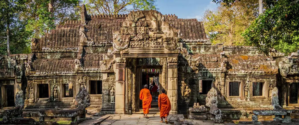 Foto wisatawan di tempat wisata Kamboja tahun 2017