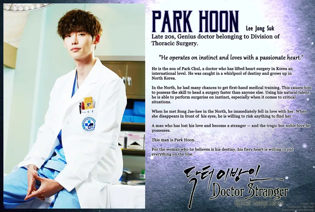 Pemeran utama Doctor Stranger, Park Hoon